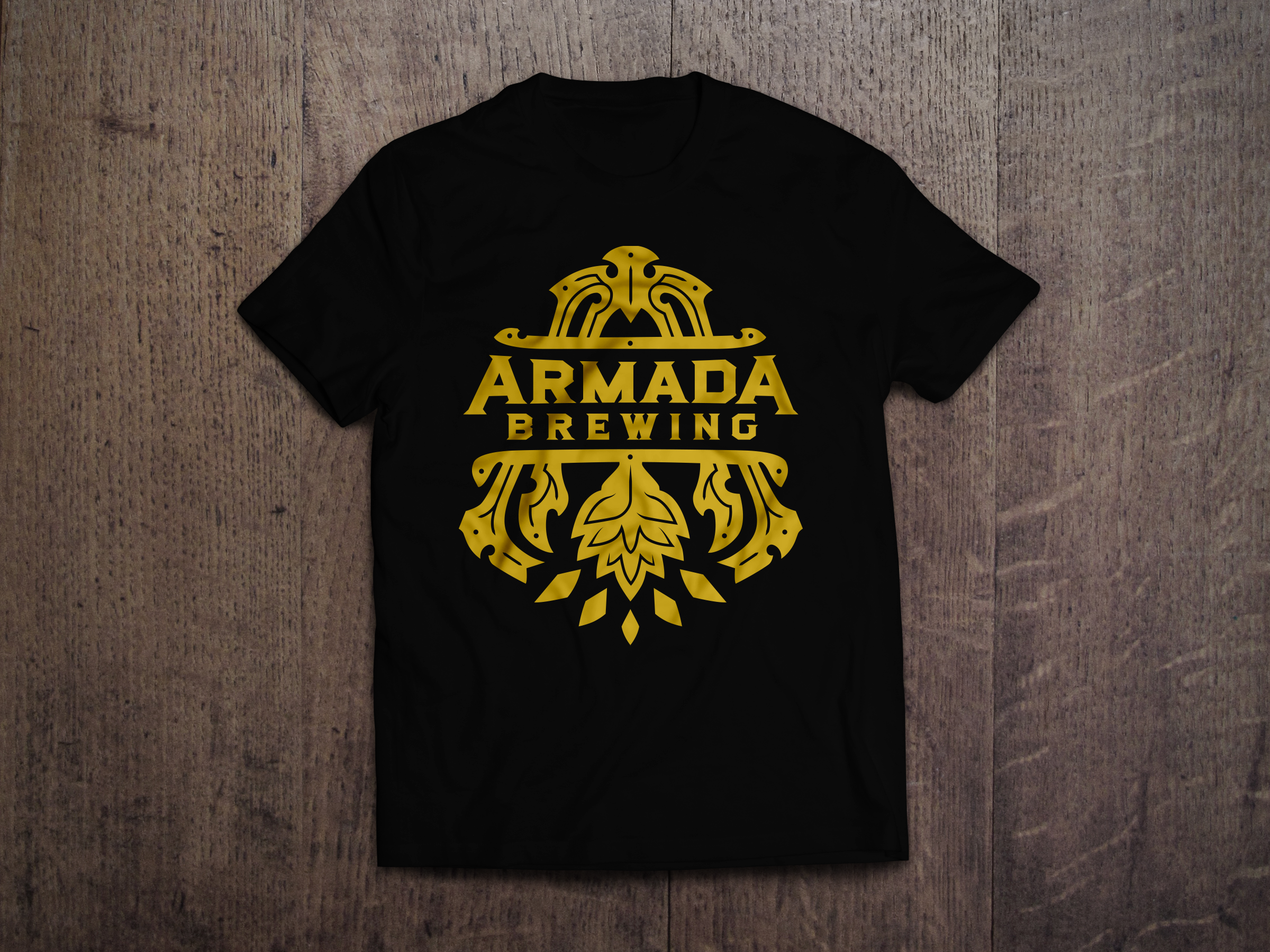 Armada Brewing Logo T Shirt Armada Brewing