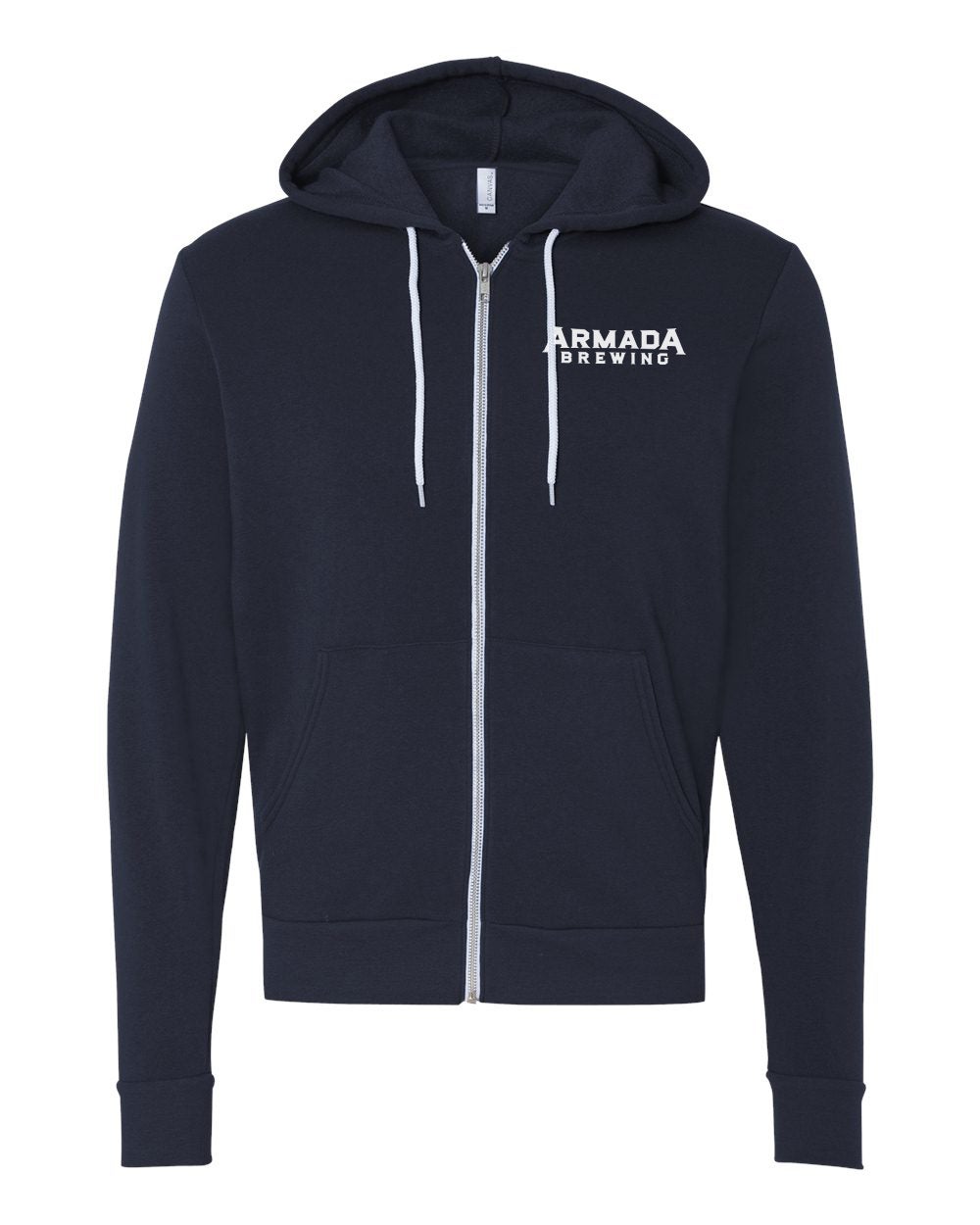 Sponge Fleece Full Zip Up Hoodie | Armada Brewing