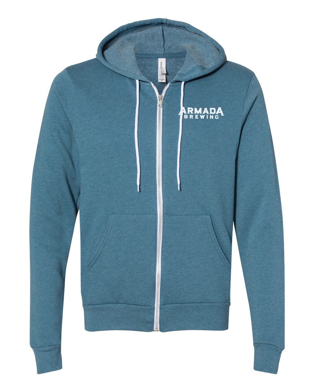 Sponge Fleece Full Zip Up Hoodie Armada Brewing